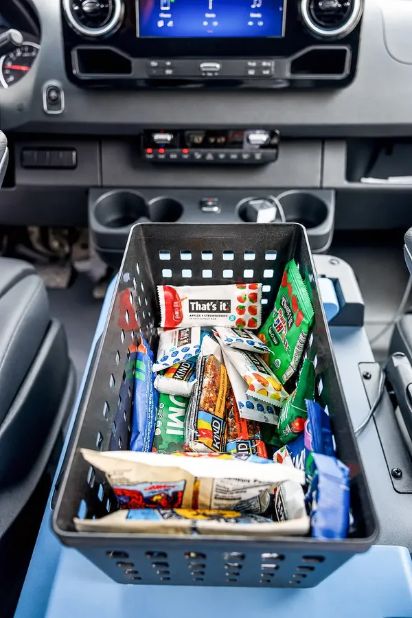 Refreshments prepared for Allycar shuttle guests